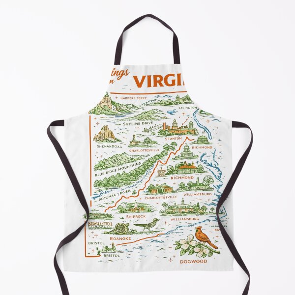 Item preview, Virginia Travel Map T-Shirt designed and sold by Matinez Pink.
