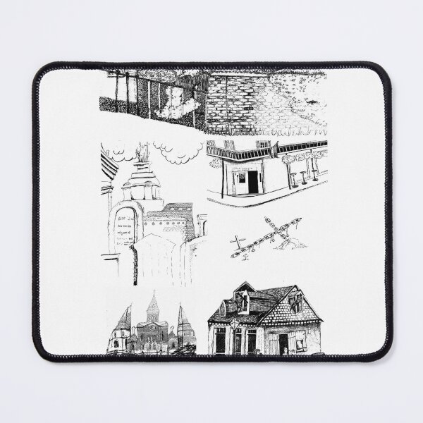 Item preview, (Retrato) Monumentos de Nueva Orleans dibujados a mano designed and sold by hogelstick.