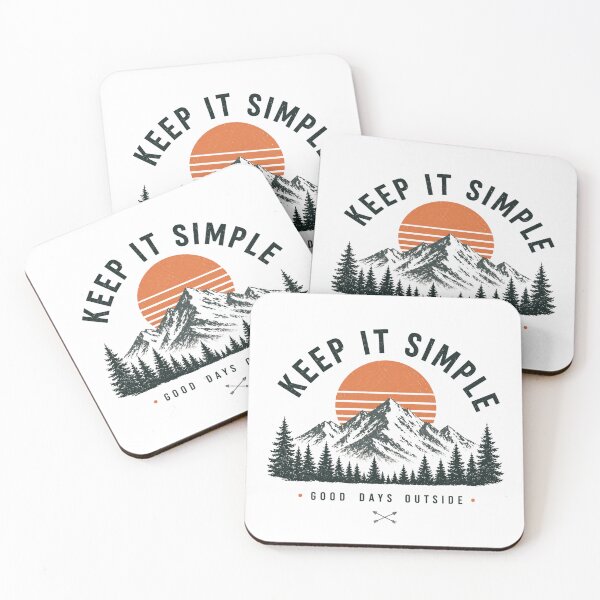 Item preview, Keep It Simple - Vintage Mountain Sunset Adventure designed and sold by KaphzeShop.