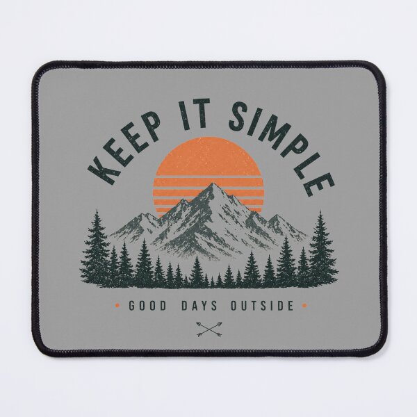 Item preview, Keep It Simple - Vintage Mountain Sunset Adventure designed and sold by KaphzeShop.