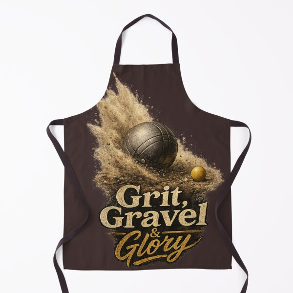 Item preview, Gravel, Grit & Glory - petanque T-shirt designed and sold by BouleDogs.