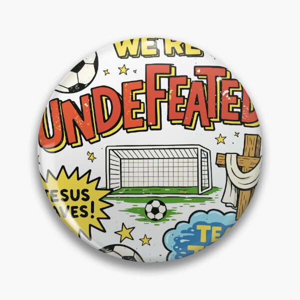 Item preview, Soccer with Jesus Undefeated designed and sold by Matinez Pink.
