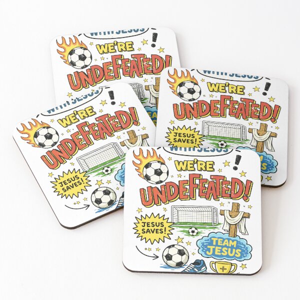 Item preview, Soccer with Jesus Undefeated designed and sold by Matinez Pink.