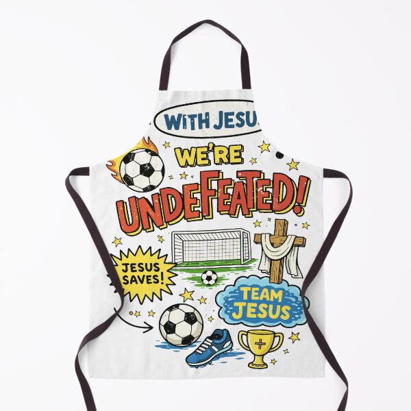 Item preview, Soccer with Jesus Undefeated designed and sold by Matinez Pink.