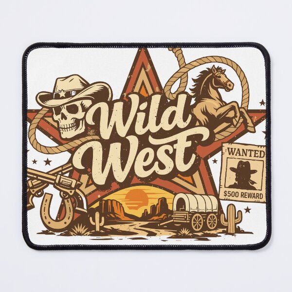 Item preview, Wild West Cowboy Skull T-Shirt designed and sold by Matinez Pink.