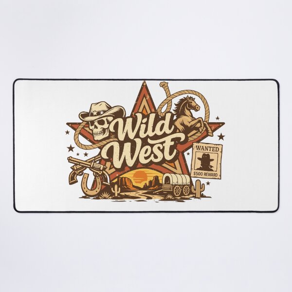 Item preview, Wild West Cowboy Skull T-Shirt designed and sold by Matinez Pink.