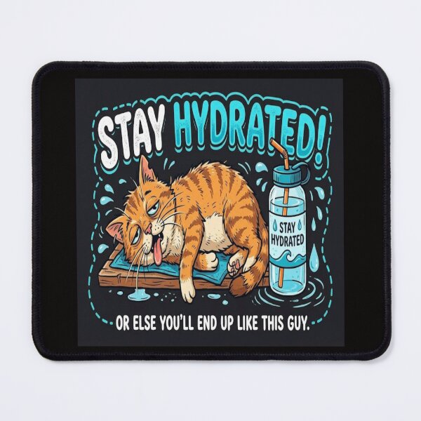 Item preview, Stay Hydrated (Cat) (HQ) designed and sold by JVP Universe.
