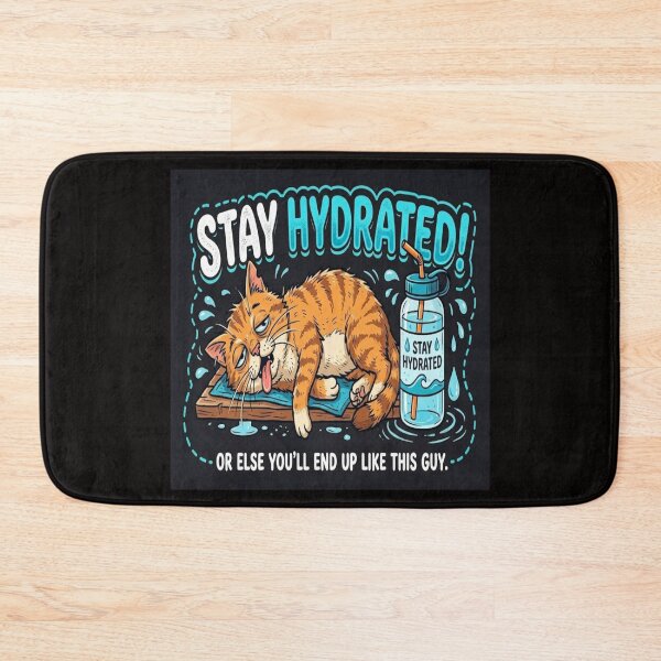 Item preview, Stay Hydrated (Cat) (HQ) designed and sold by JVP Universe.