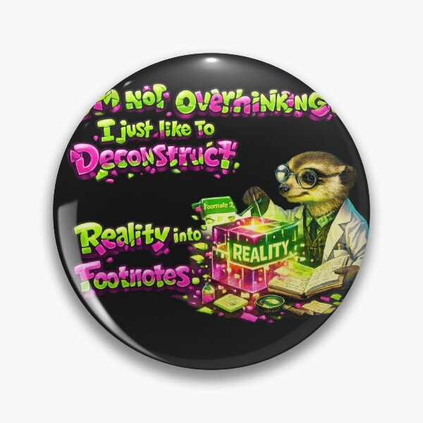 Item preview, I’m Not Overthinking – Meerkat Deconstructing Reality into Footnotes designed and sold by InnerwayStudio.