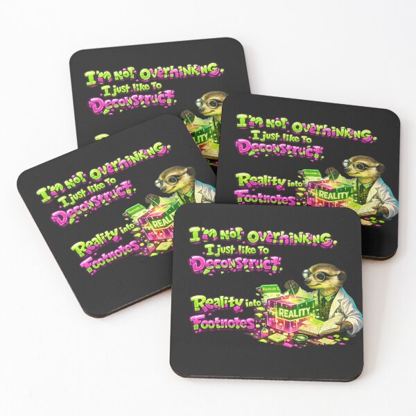 Item preview, I’m Not Overthinking – Meerkat Deconstructing Reality into Footnotes designed and sold by InnerwayStudio.