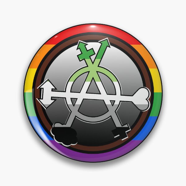 Item preview, Aromantic Gender Anarchy Symbol  designed and sold by dickensign.