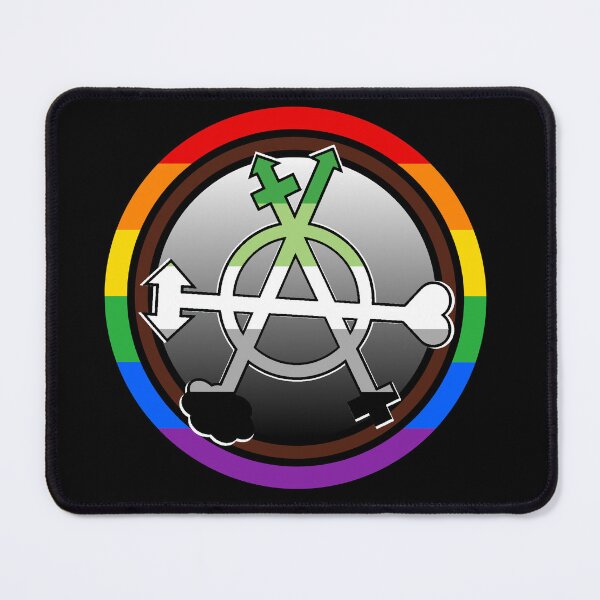 Item preview, Aromantic Gender Anarchy Symbol  designed and sold by dickensign.