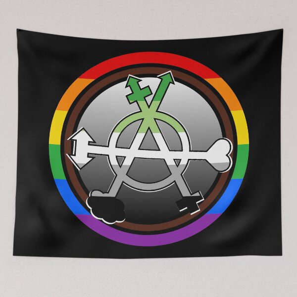 Item preview, Aromantic Gender Anarchy Symbol  designed and sold by dickensign.
