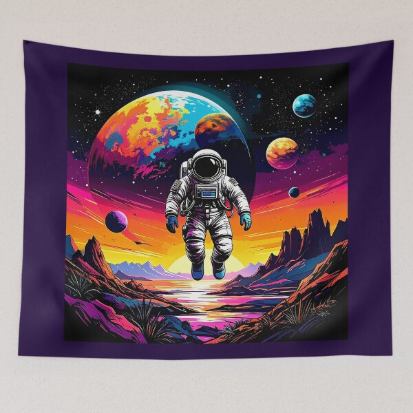 Item preview, An astronaut and planets designed and sold by Creative Visualize.
