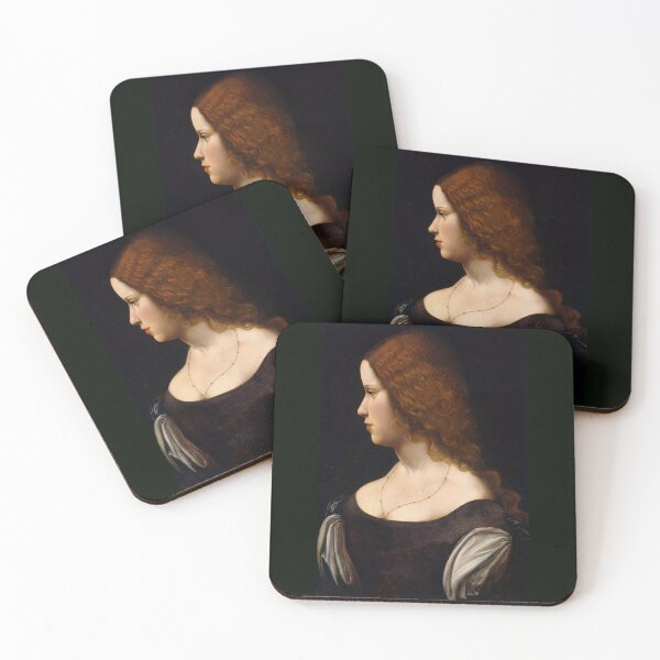 Item preview, Portrait of a Young Lady by Leonardo da Vinci: High Renaissance Profile Poster designed and sold by artofuniverse.