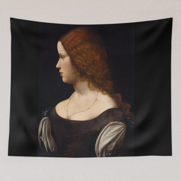 Item preview, Portrait of a Young Lady by Leonardo da Vinci: High Renaissance Profile Poster designed and sold by artofuniverse.