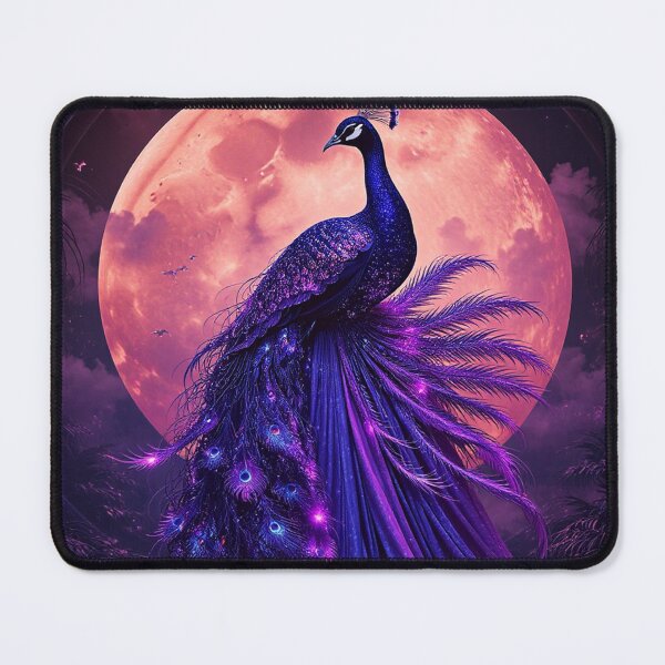 Item preview, Celestial Peacock Moon Art Print designed and sold by BeautifulVirtues.