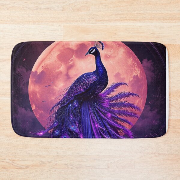 Item preview, Celestial Peacock Moon Art Print designed and sold by BeautifulVirtues.