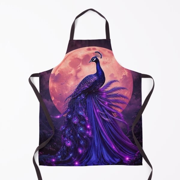 Item preview, Celestial Peacock Moon Art Print designed and sold by BeautifulVirtues.