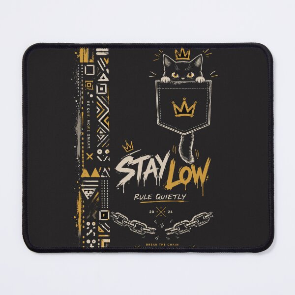 Item preview, Stay Low Rule Quietly Cat T-Shirts – Street Style Graphic designed and sold by KDesignCrafts.