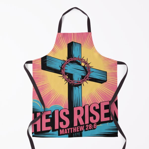 Item preview, Risograph Sunrise Cross with Crown of Thorns designed and sold by Bloomkept.
