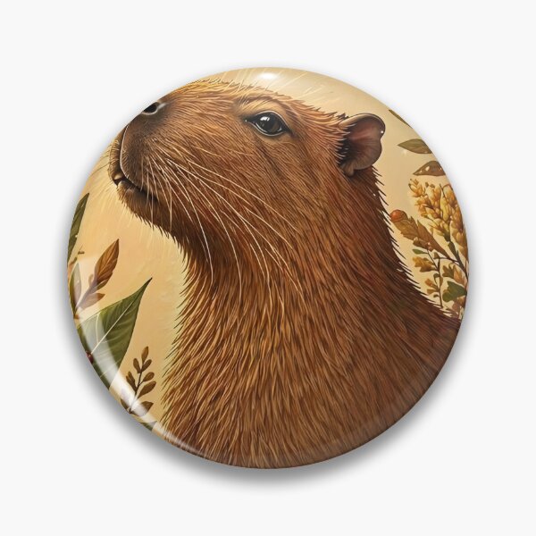 Item preview, Capybara Sunbathing designed and sold by capybaraxshop.