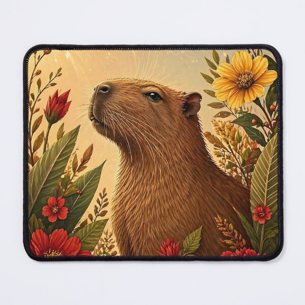 Item preview, Capybara Sunbathing designed and sold by capybaraxshop.