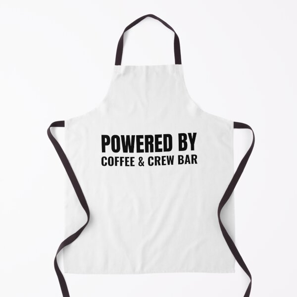 Item preview, Powered By Coffee & Crew Bar (Black) designed and sold by ShipCrewNation.