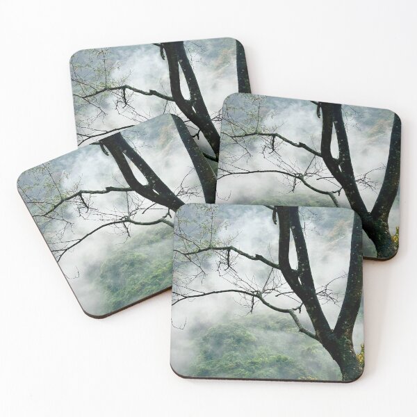 Item preview, Misty Forest with Tree Silhouette designed and sold by Baulmonart.