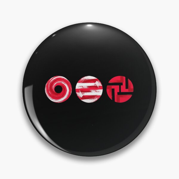 Item preview, Modern Red & White Brushstroke Circles designed and sold by sudothongminh.