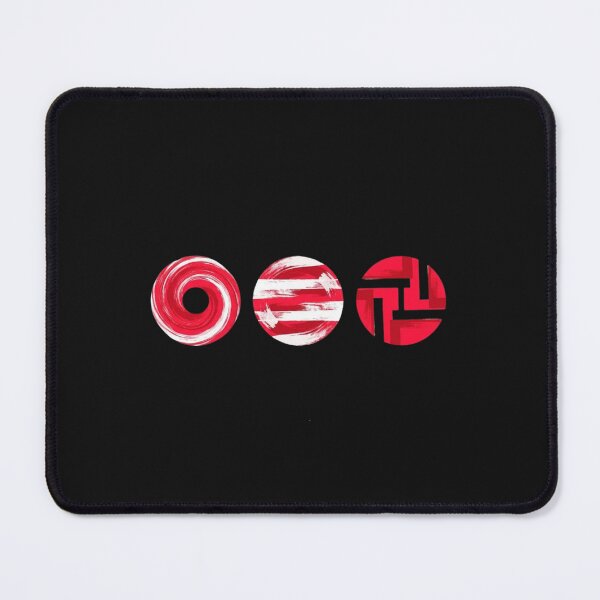 Item preview, Modern Red & White Brushstroke Circles designed and sold by sudothongminh.