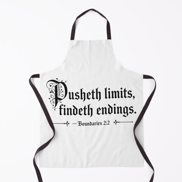 Item preview, Pusheth limits, Findeth endings. Fake fun bible qoutes designed and sold by Inappropriate Ink.