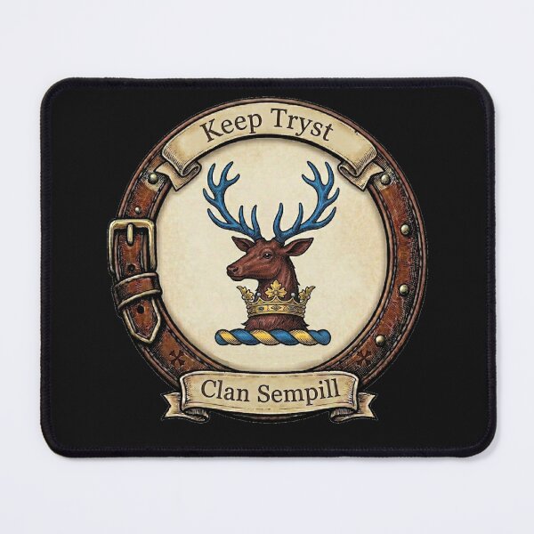 Item preview, Clan Sempill Crest designed and sold by BagTown Clans.
