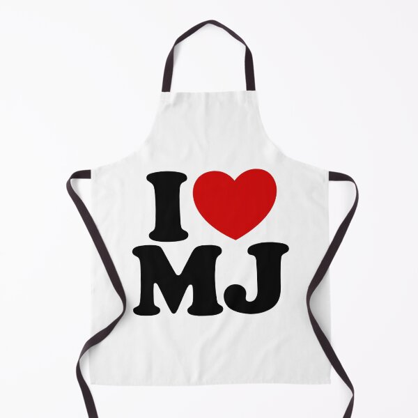 Item preview, I Love MJ Red Heart Initials Graphic designed and sold by PrintAtelier.