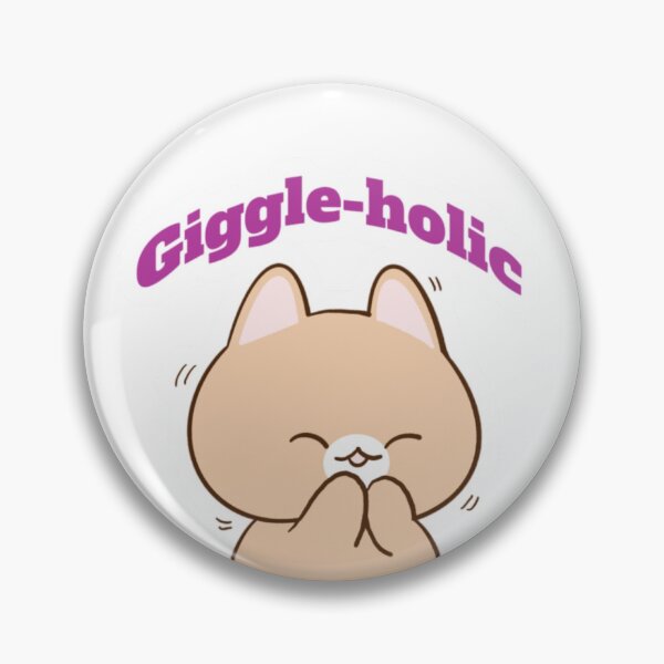 Item preview, Giggle-holic, Funny Cute Sticker designed and sold by nogoody2shoes.