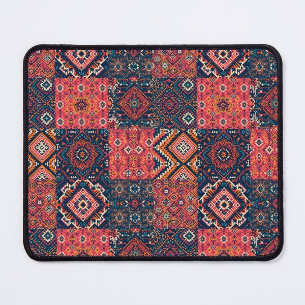Item preview, Boho Patchwork Geometric Pattern – Colorful Tribal Ethnic Tile Design designed and sold by Kruti Collection.