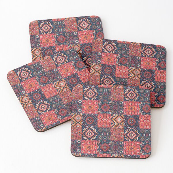 Item preview, Boho Patchwork Geometric Pattern – Colorful Tribal Ethnic Tile Design designed and sold by Kruti Collection.