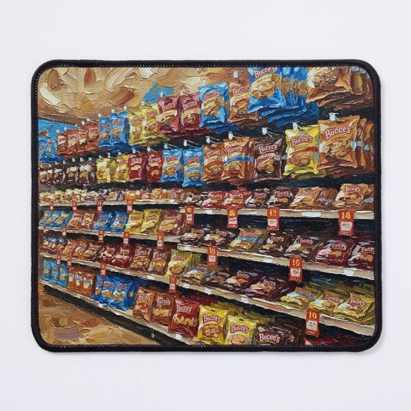 Item preview, Road Trip/Gas Station Beaver Colorful Acrylic Pour Palette Knife Art designed and sold by GymTanLaundry.