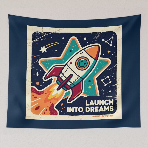 Item preview, Space Nerd Retro Rocket Tee designed and sold by Arte-Excellency.