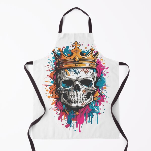 Item preview, colorful crowned skull designed and sold by Impacto-Visual.