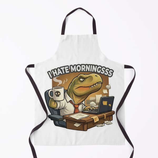 Item preview, I Hate Mornings – Funny T-Rex Office Meme Design designed and sold by ChaosNest.
