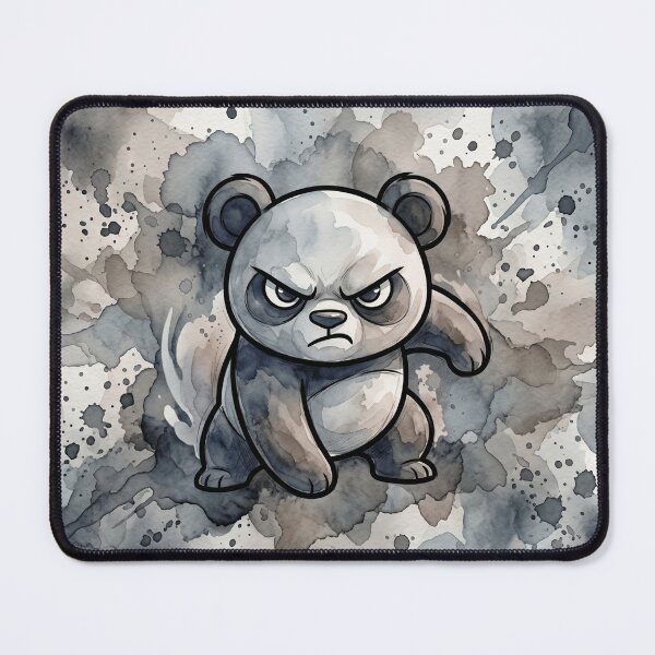 Item preview, Grumpy Panda Minimalist Cartoon Watercolor designed and sold by MarCinu Art.