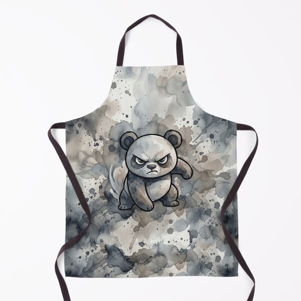 Item preview, Grumpy Panda Minimalist Cartoon Watercolor designed and sold by MarCinu Art.