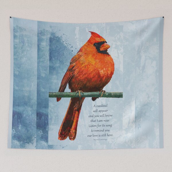 Item preview, Still Near Red Cardinal Bird Bereavement Condolences Sympathy Gift designed and sold by Sharon Cummings Art.