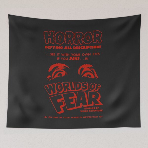 Item preview, Worlds of Fear — Tales That Defy Description! (Horror Red) designed and sold by VoglR.