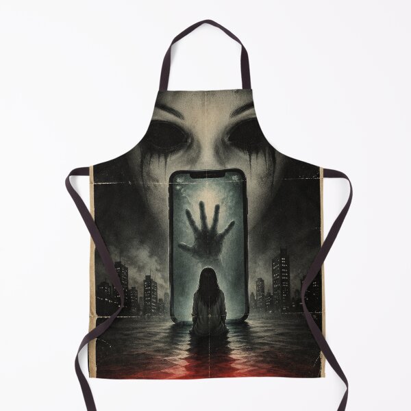 Item preview, Vintage Horror Smartphone Poster, Digital Addiction Art, Creepy Technology Horror Wall Art designed and sold by DrizzyV.