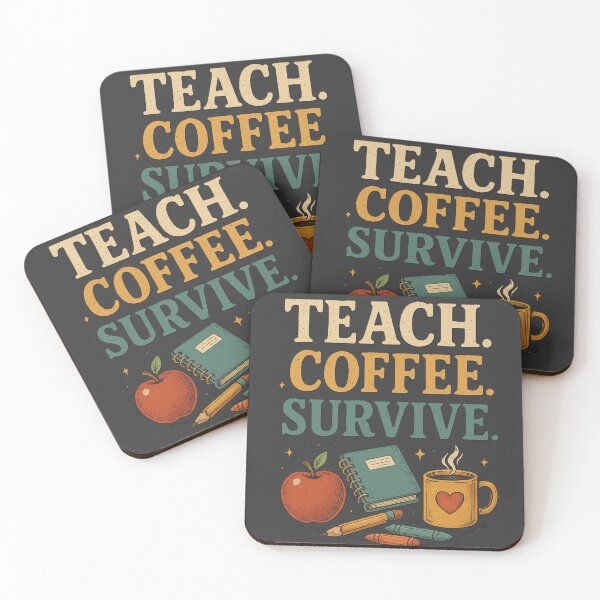 Artikelvorschau, Lehrer-T-Shirt „Kaffee überleben“ – Lustiges Lehrer-T-Shirt, Koffein-T-Shirt für Lehrer, Geschenk zum Schulanfang für Lehrer entworfen und verkauft von Negisandeep studio.