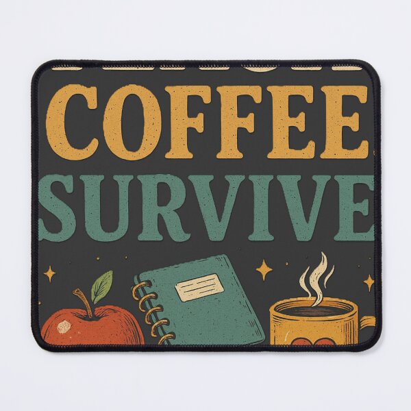 Item preview, Teach Coffee Survive Shirt – Funny Teacher T-Shirt, Caffeine Teacher Life Tee, Back to School Gift for Teachers designed and sold by Negisandeep studio.