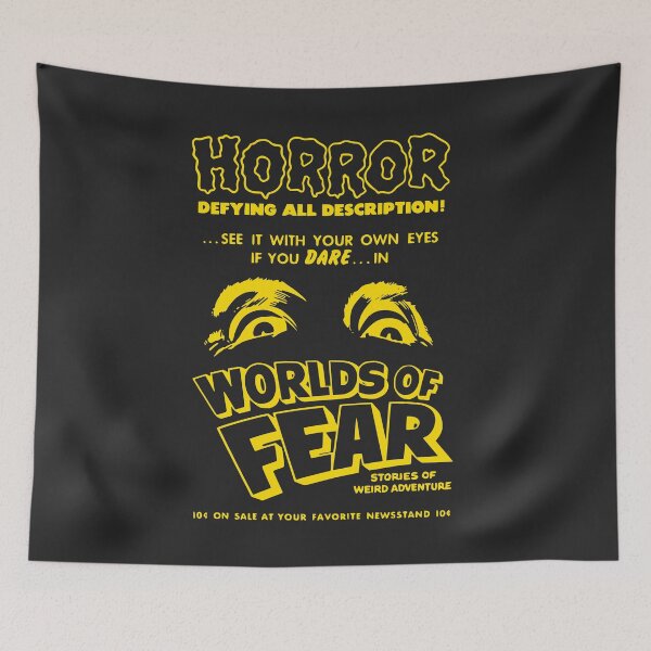 Item preview, Worlds of Fear — Tales That Defy Description! (Electric Yellow) designed and sold by VoglR.