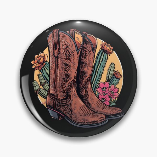 Artikelvorschau, Blooming Desert Cowgirl Boots entworfen und verkauft von Zakrytos ★★★★★.
